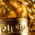 22ct gold ring, chains and coins